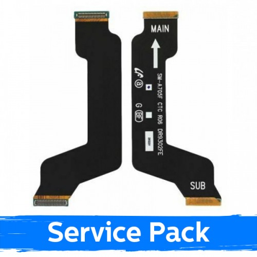Lanksčioji jungtis skirta Samsung A705 A70 pagrindinė ekrano ir matinimo / (SUB/OCTA)(MAIN) / (Service Pack)