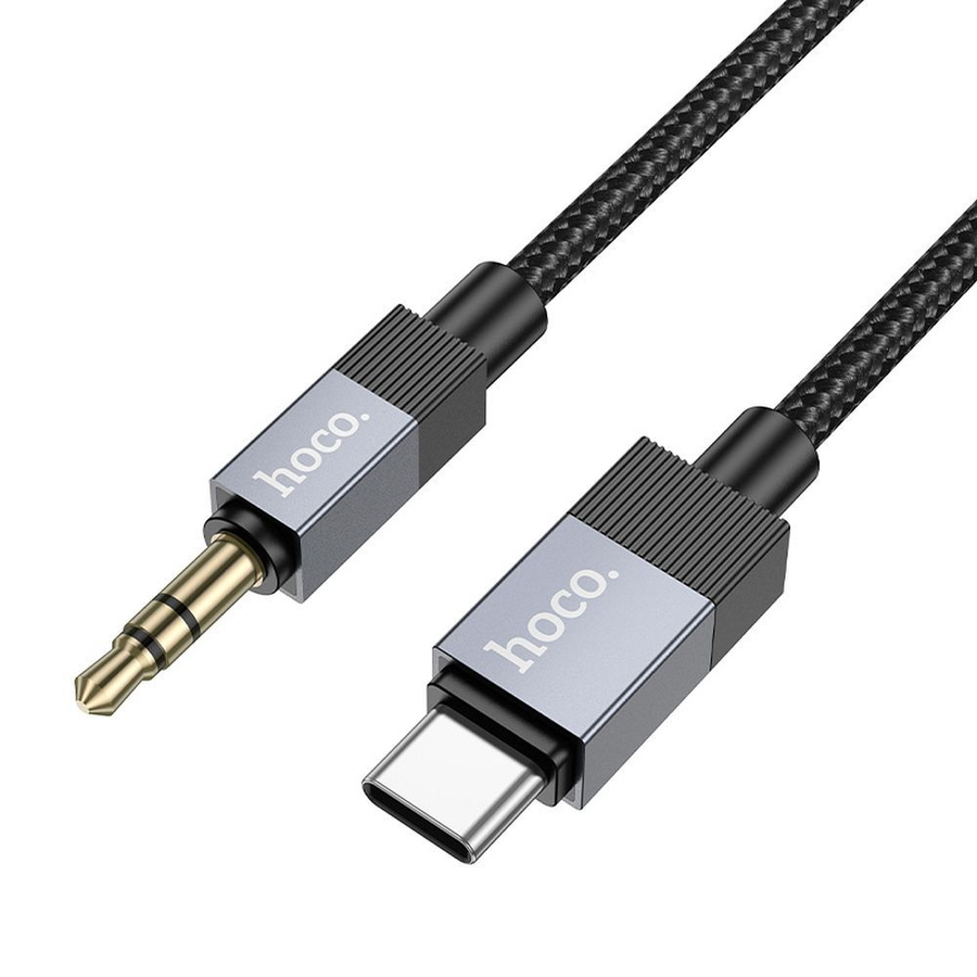 Audio adapteris Hoco (UPA32B) USB-C į 3,5mm(p) juodas (1M)