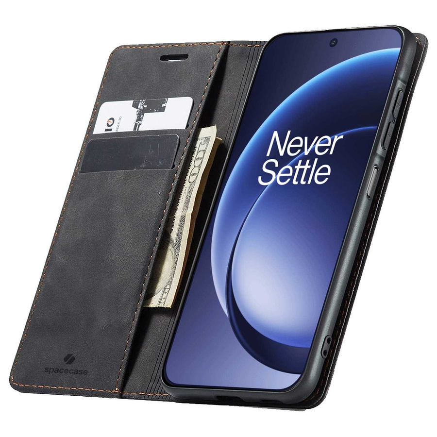 Spacecase Dėklas Wallet OnePlus 15 juodas