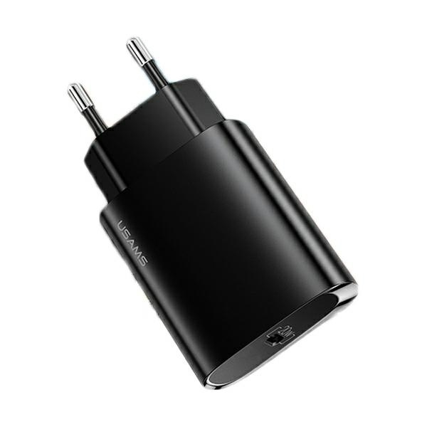 USAMS Tinklo įkroviklis 1xUSB-C T39 20W(only head) PD3.0 Fast Charging juodas/black CC131TC01 (US-CC131)