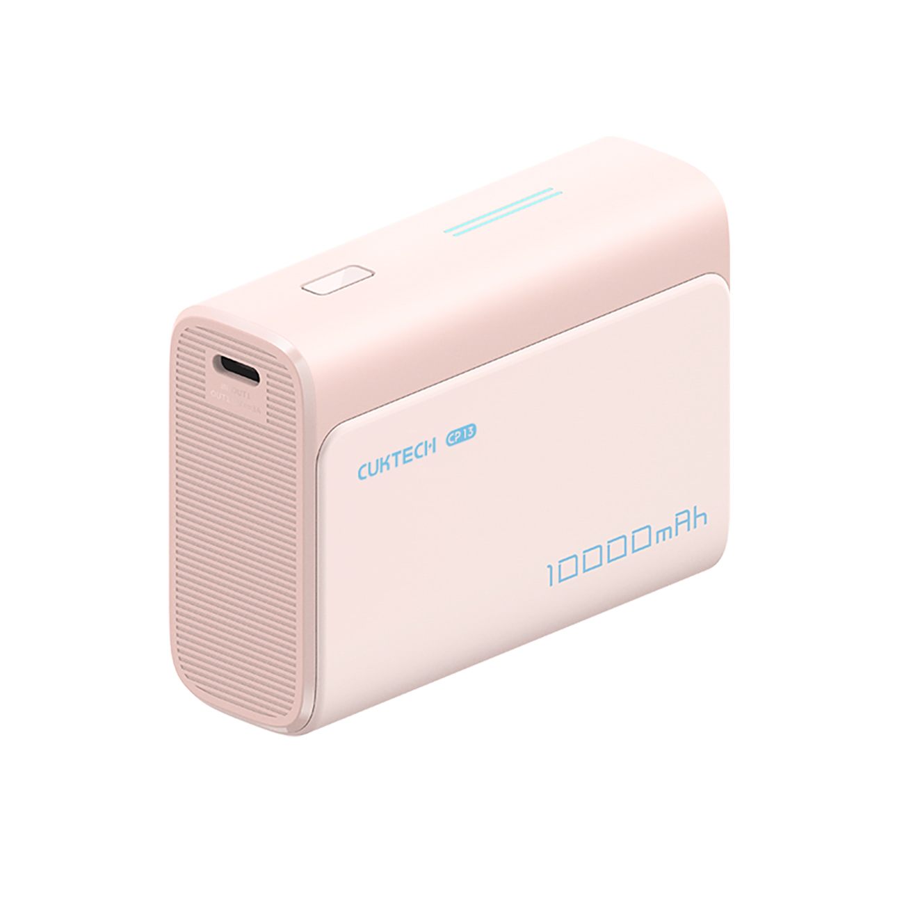 Powerbank Cuktech CP13 30W 10000mAh USB-C + USB-A - rožinis
