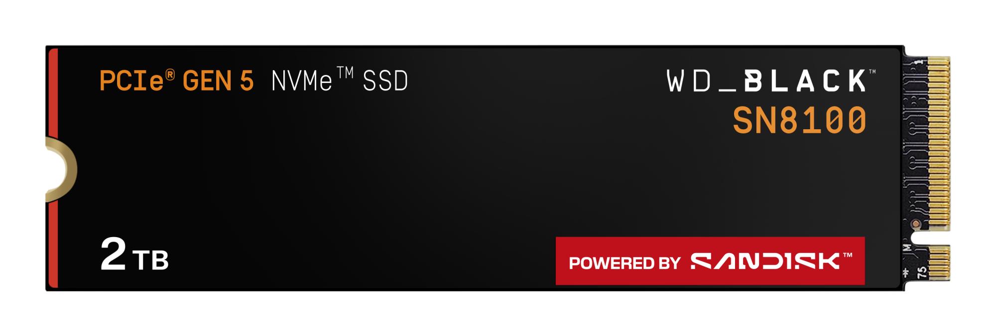 SSD diskas SANDISK Black SN8100 2TB PCIe 5.0 NVMe M.2