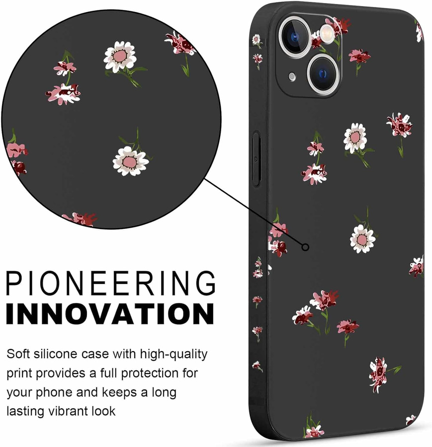 Pnakqil Dėklas Iphone 15 Pro Flowers 2