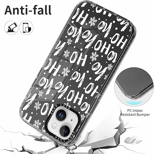 Pnakqil Christmas Dėklas iPhone 16 Pro Max Ho! ho! Juodas