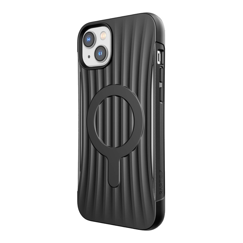 Raptic X-Doria Clutch dėklas iPhone 14 Plus su Magnetine galinė juoda danga