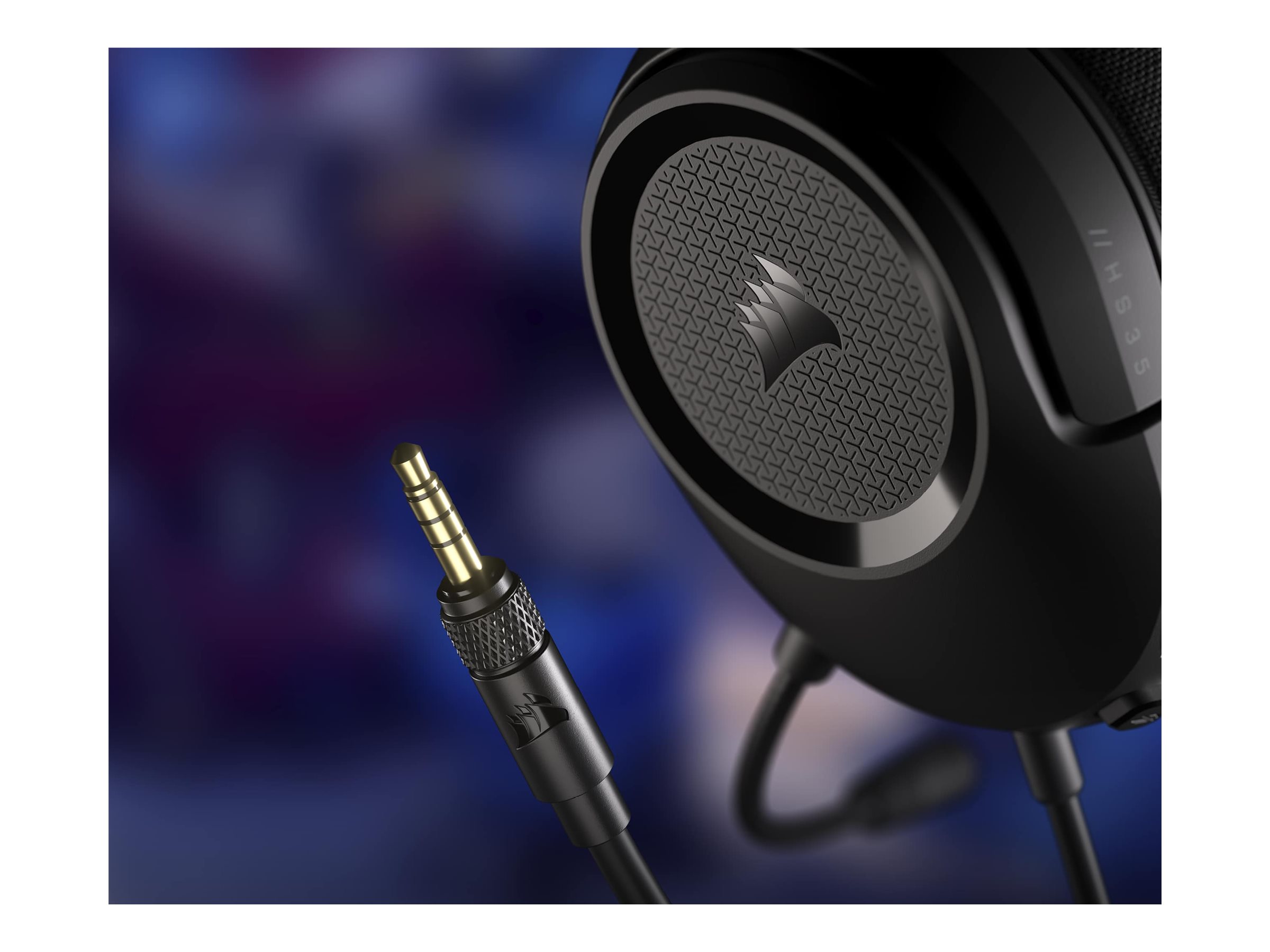 CORSAIR HS35 v2 žaidimų ausinės juodos