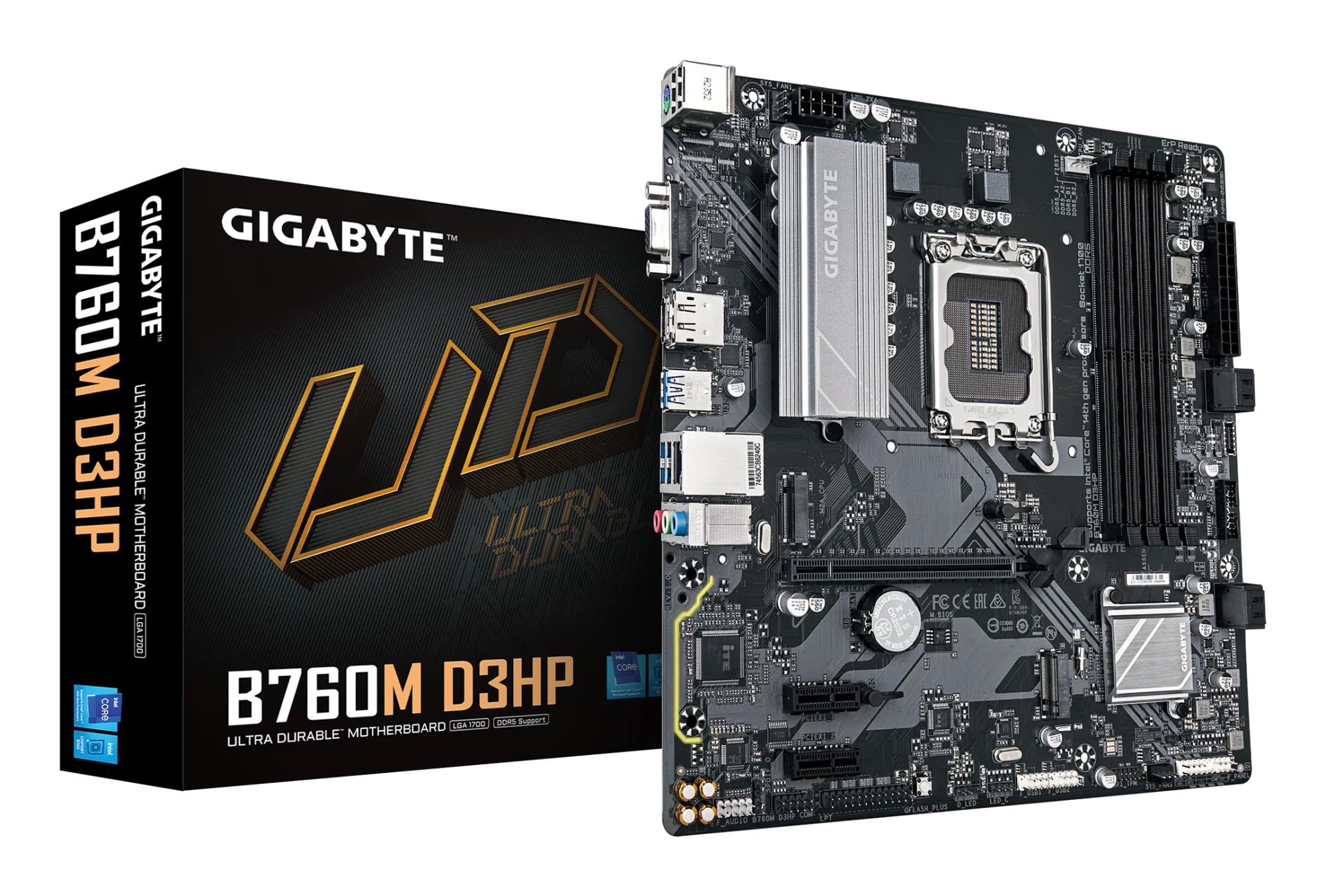 Pagrindinė plokštė GIGABYTE Intel B760 LGA1700 DDR5 Micro-ATX