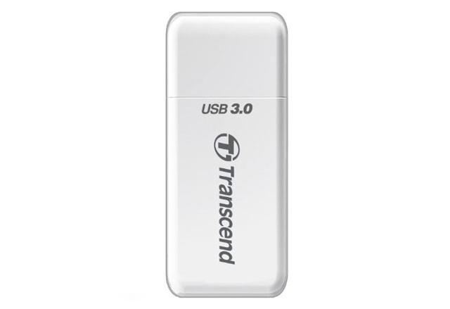 Atminties kortelių skaitytuvas USB3.1 Transcend RDF5 baltas