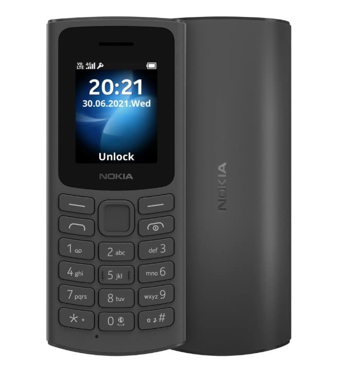 Nokia 105 2024, juodas, DualSim, 2G
