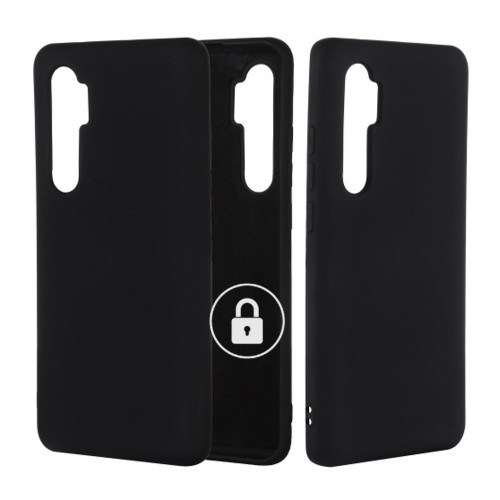 Dėklas "Silicone Cover" skirtas Xiaomi Mi Note 10 Lite / Black / su įpakavimu