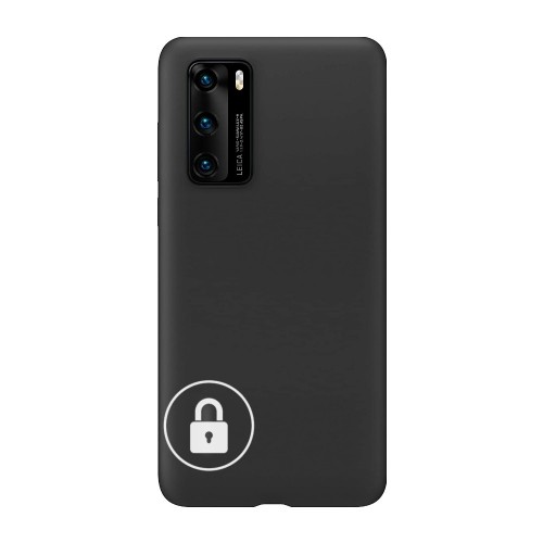 Dėklas "Silicone Cover" skirtas Huawei Y5P / Black / su įpakavimu