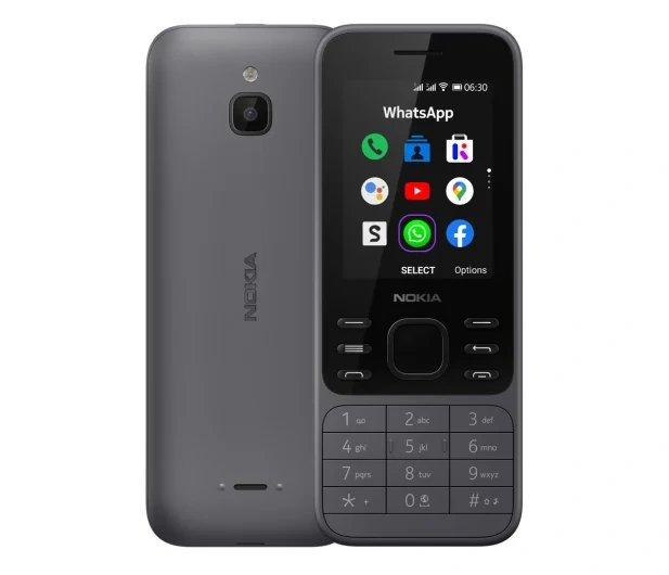 Nokia 6300 juodas, DualSim, 4G PAŽEISTA PAKUOTĖ