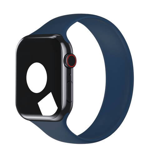 APPLE DIRŽELIS APPLE WATCH SOLO LOOP 42/44/45MM SIZE 8 STORM BLUE be pakuotės