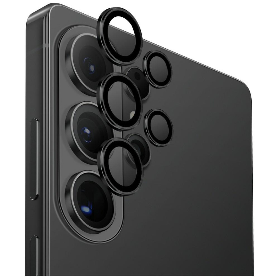 UNIQ Optix Aluminium Camera Lens kameros stiklas Samsung Galaxy S26 Ultra juodas