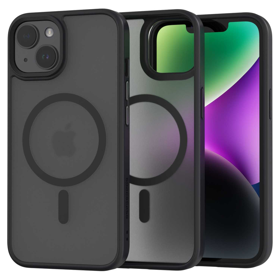 Spacecase Dėklas Hybrid Mag iPhone 14 juodas