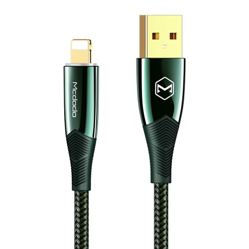 USB Kabelis Mcdodo "CA-8065" žalias "Lightning" 180cm