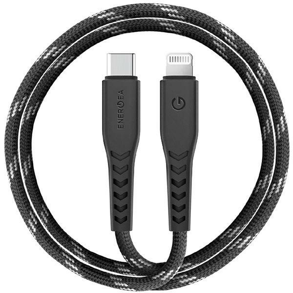 ENERGEA Laidas Nyloflex USB-C - LightningC94 MFI 3m juodas/black