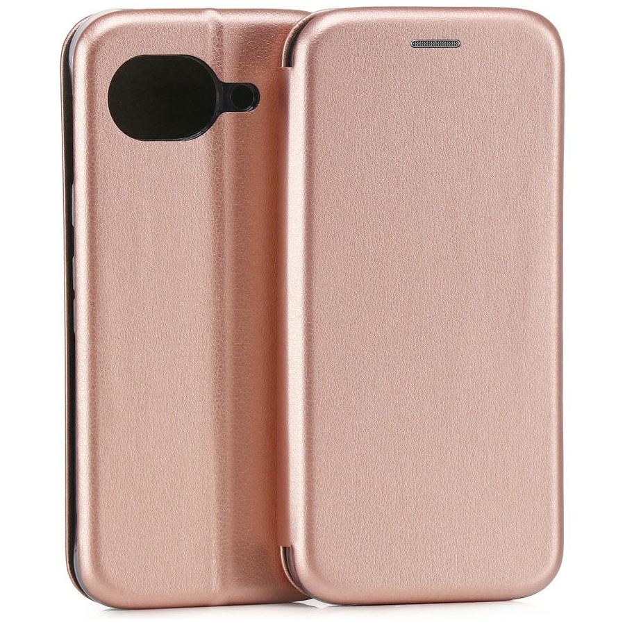 Beline Book Magnetic dėklas Google Pixel 10A rožinis-auksinis