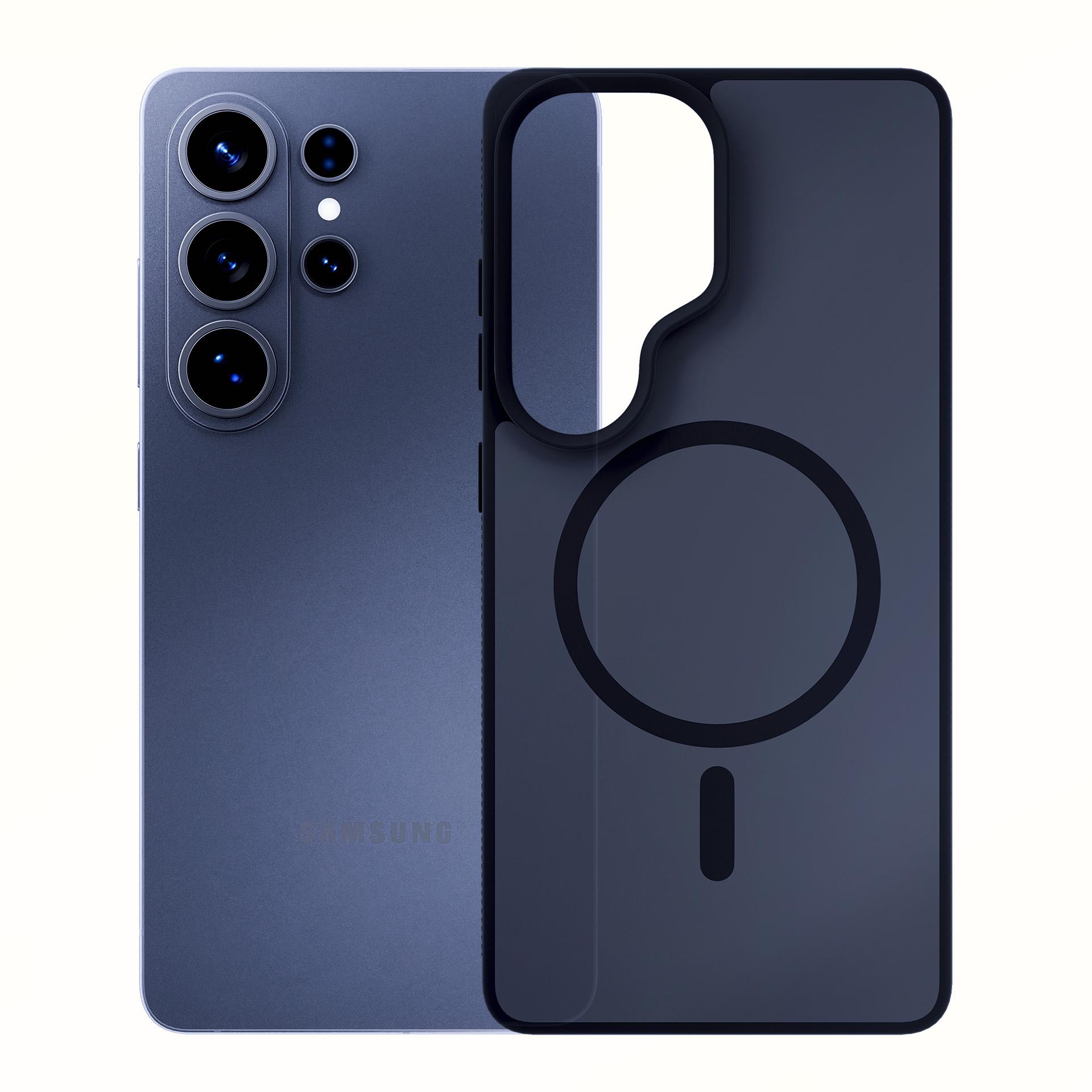 "3mk Smoke MagCase" dėklas, skirtas "Samsung Galaxy S26 Ultra" - pilkas permatomas