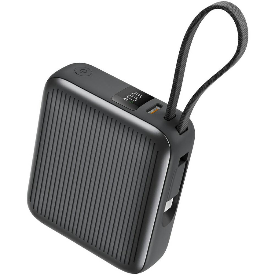 PowerBank Energea Integra Mini 35 10000mAh kabel USB-C PD35W pilkas