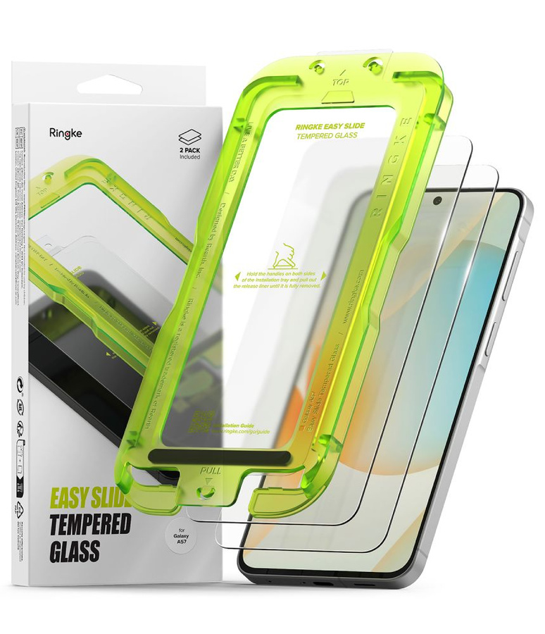 Grūdintas stiklas RINGKE EASY SLIDE 2-PACK GALAXY A57 5G skaidrus