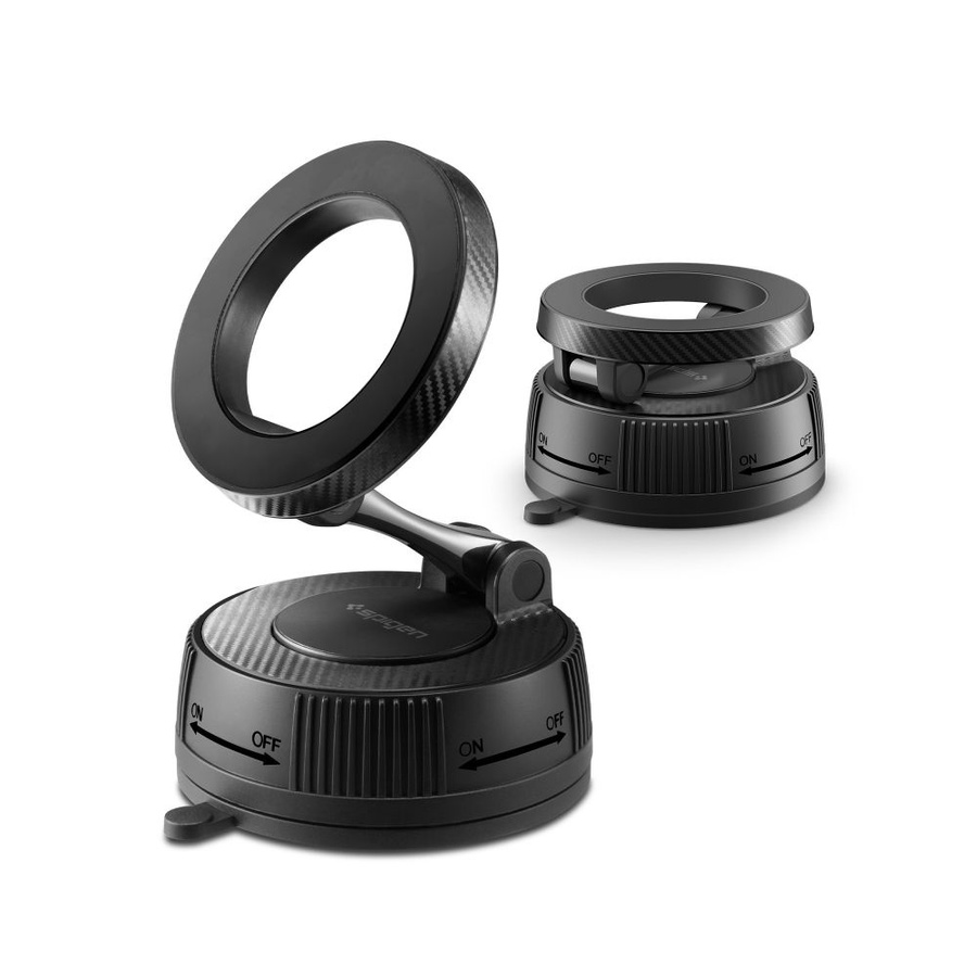 SPIGEN MFT36 VACUUMLOCK MAGNETIC MAGSAFE automobilio laikiklis juodas