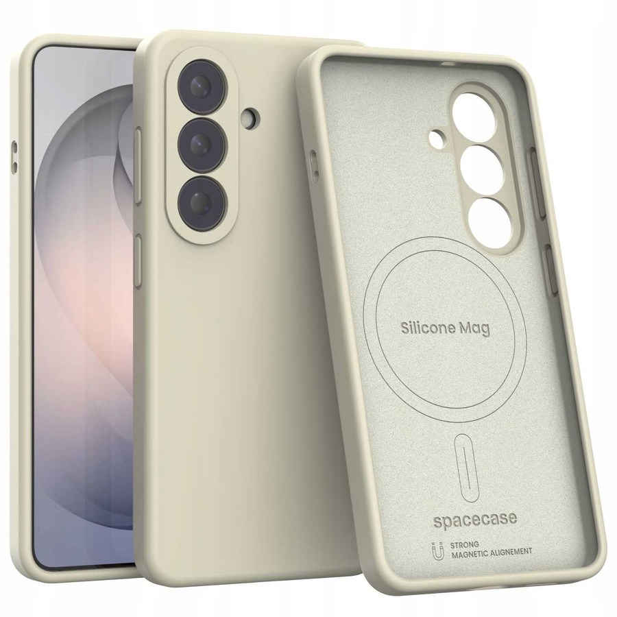 Spacecase silikoninis dėklas Mag Galaxy S26 smiltinė