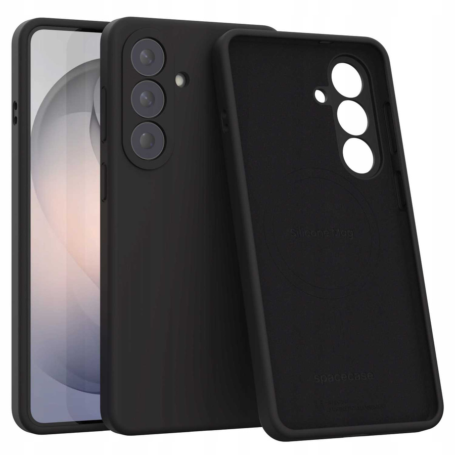 Spacecase silikoninis dėklas Mag Galaxy S26+ juodas