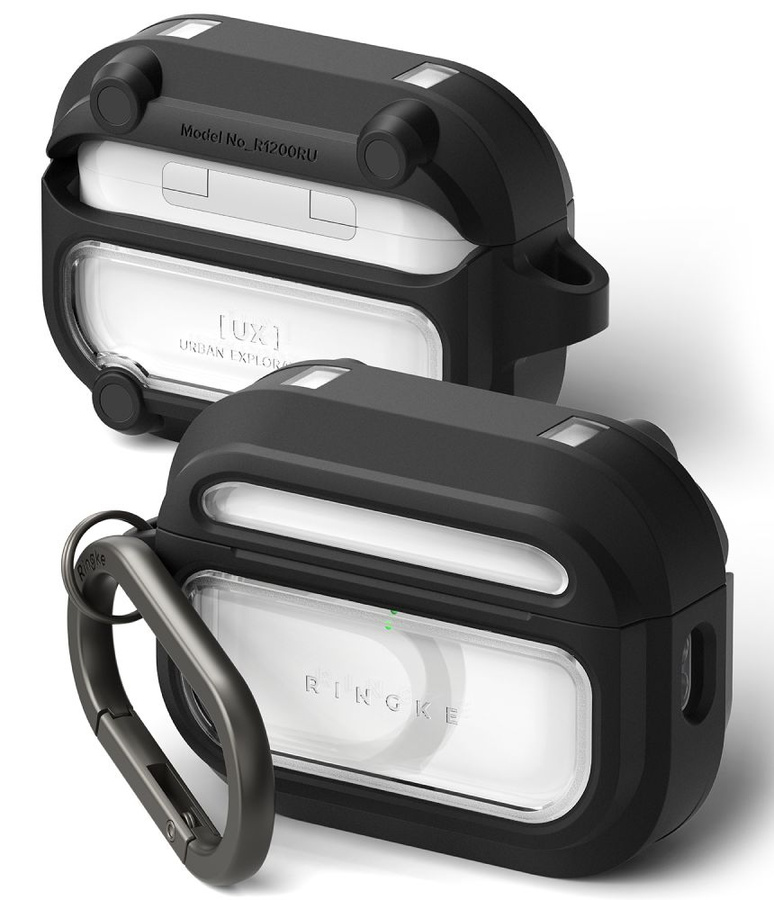 RINGKE UX MAGNETIC MAGSAFE APPLE AIRPODS PRO 3 juodas/CLEAR