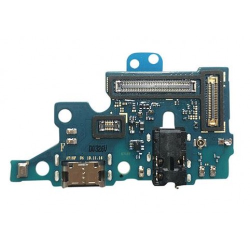 Krovimo lizdas skirtas Samsung A715 A71 2020 su lanksčiąja jungtimi / plata OEM