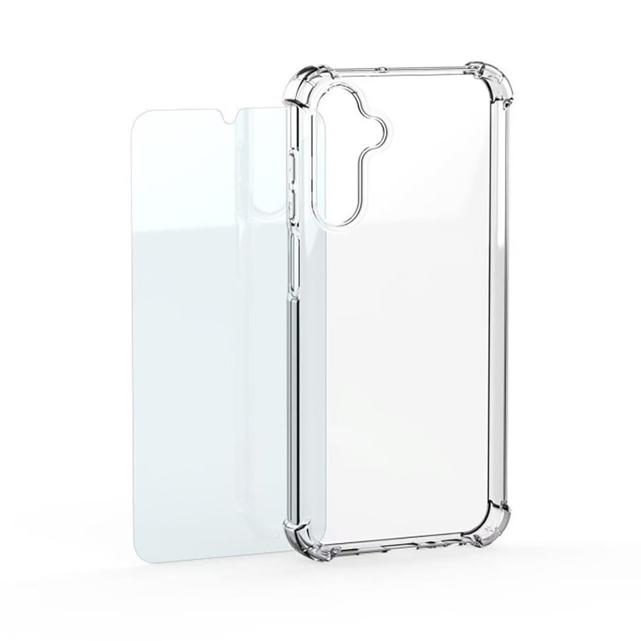 Samsung by Mobeen Clear Cover Case + Tempered Glass Set for Samsung Galaxy S26+ - Transparent