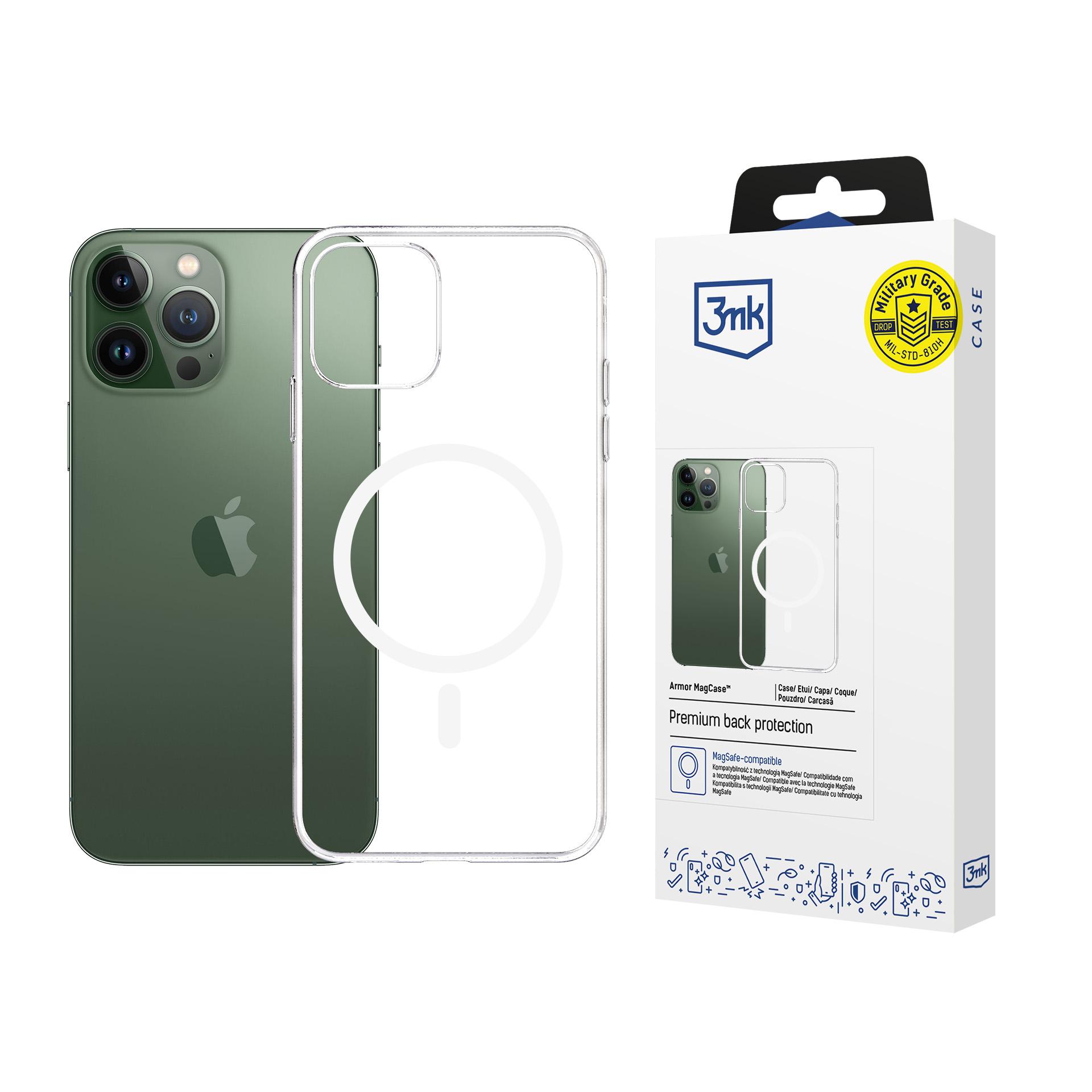 "3mk Armor Magcase" dėklas "iPhone 13 Pro Max" - Skaidrus