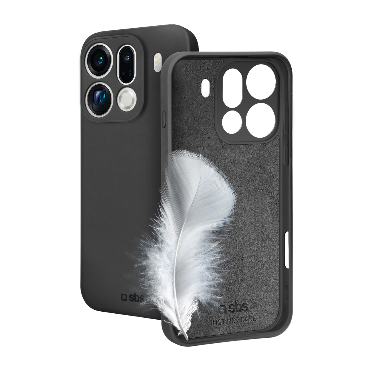 SBS Instinct dėklas Oppo Find X9 Pro - Juodas