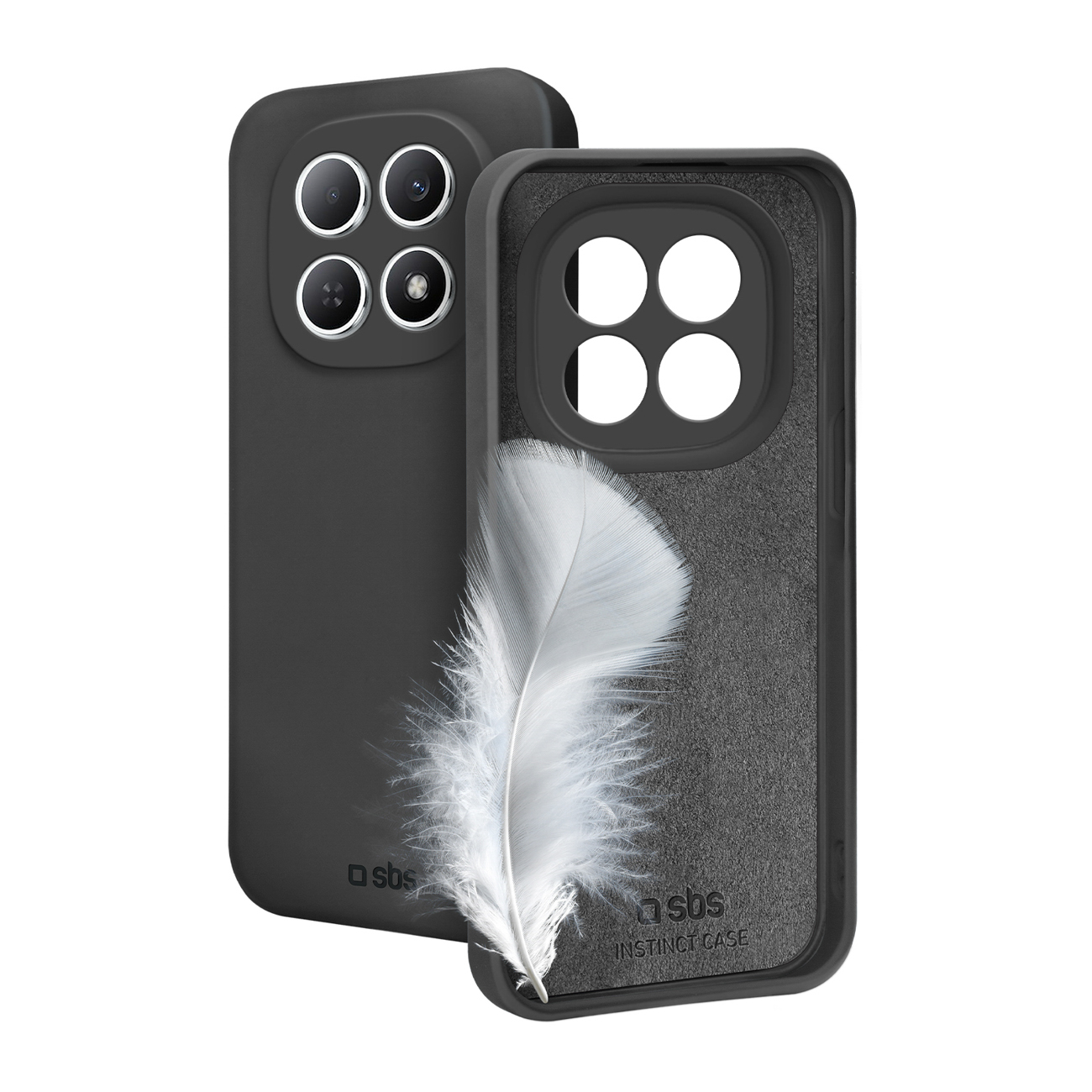 SBS Instinct dėklas, skirtas "Xiaomi Redmi Note 15" - Juodas