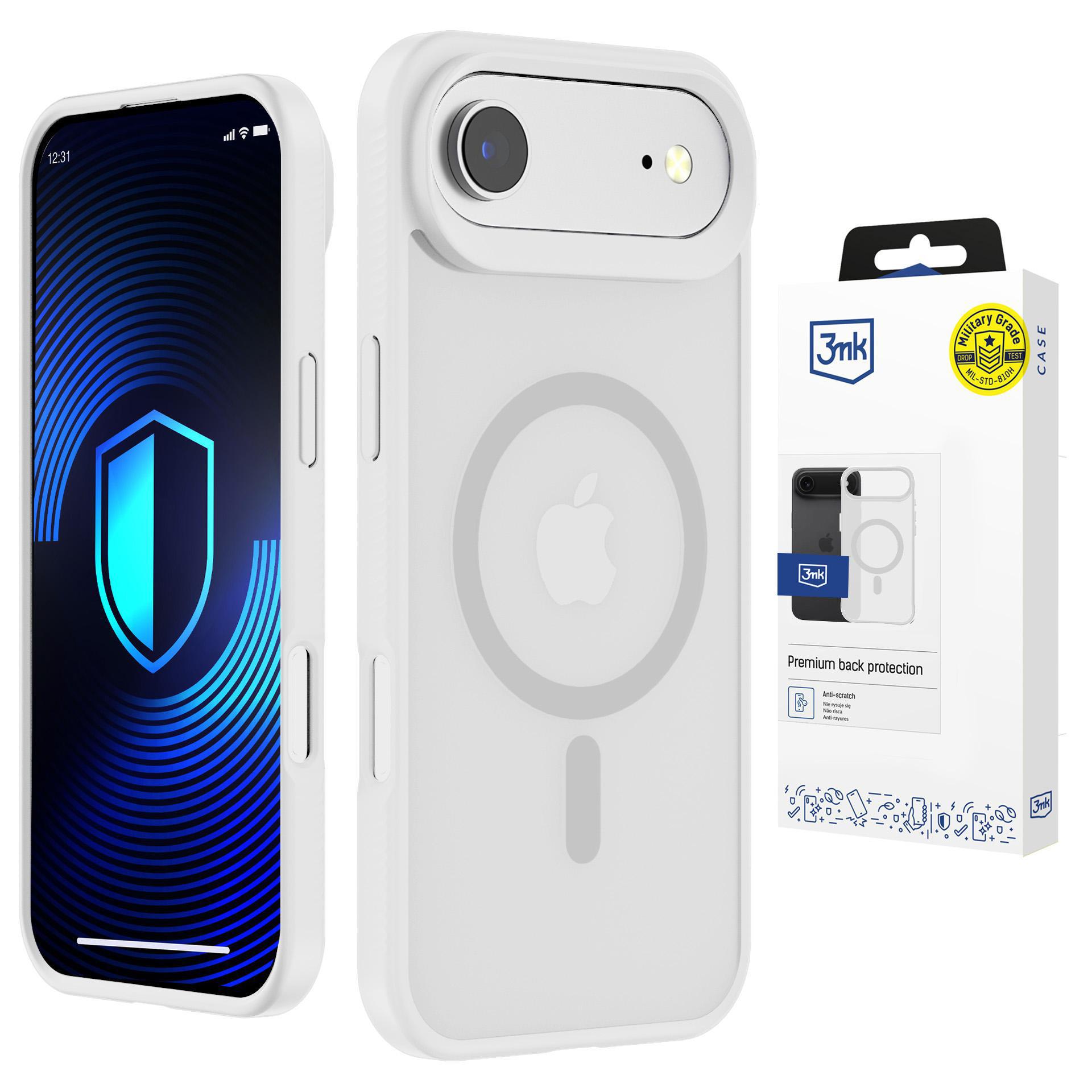 "3mk Smoke MagCase" dėklas "iPhone Air" - baltas permatomas