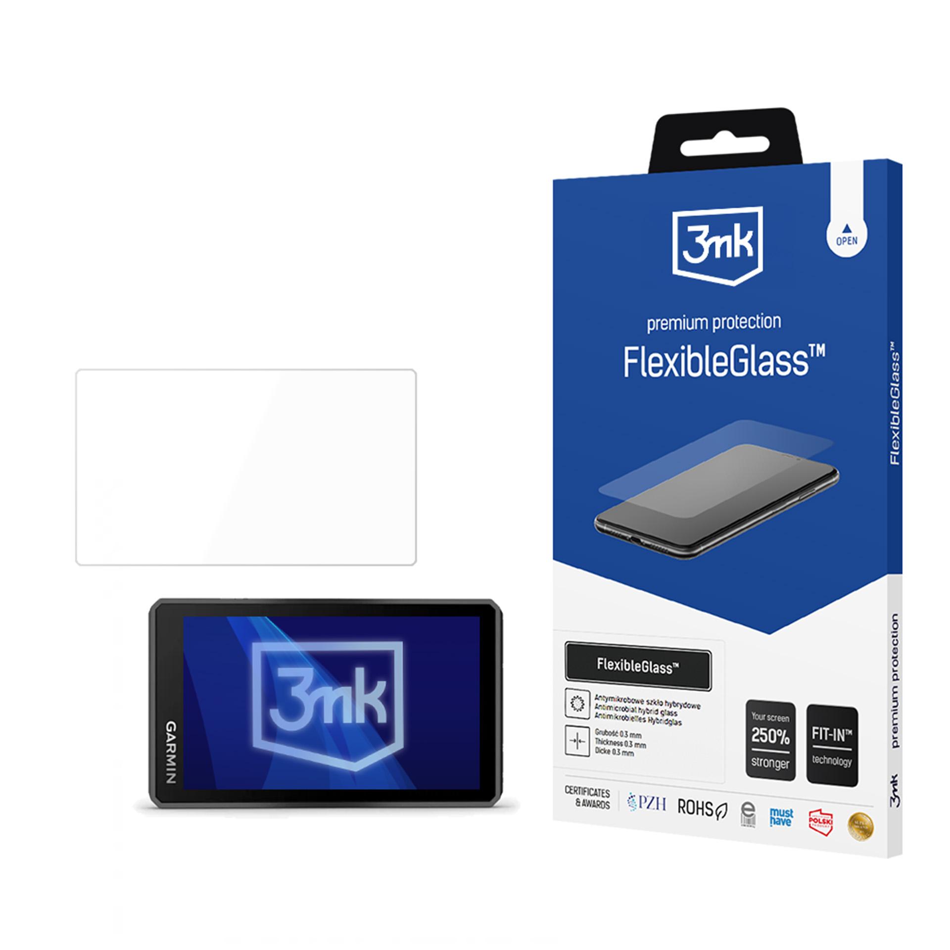 3mk FlexibleGlass hibridinis stiklas, skirtas "Garmin zumo XT3" 4,7"