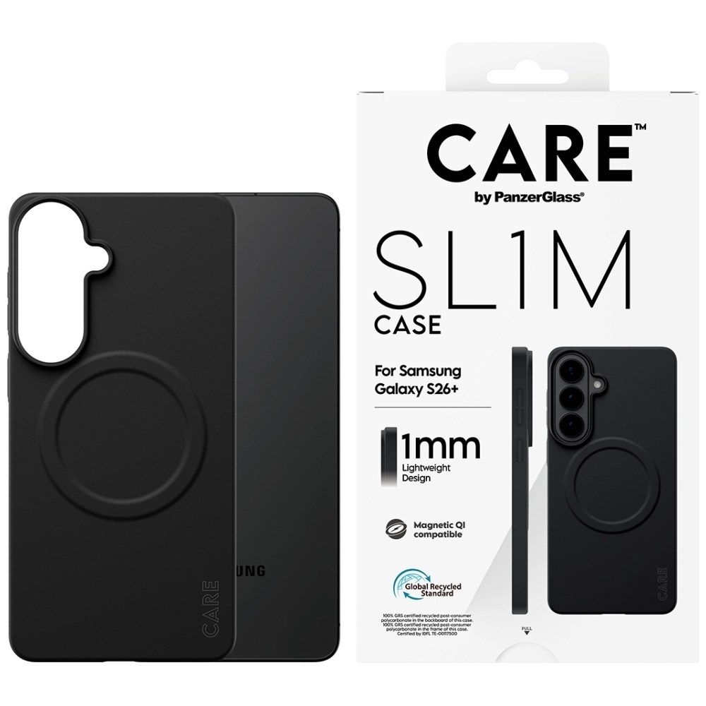 CARE by PanzerGlass SL1M Case for Samsung Galaxy S26+ - Black