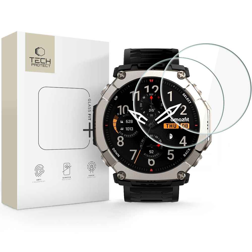 Tech-Protect Glass Fit+ 2 шт. защитное стекло Amazfit T-Rex Ultra 2