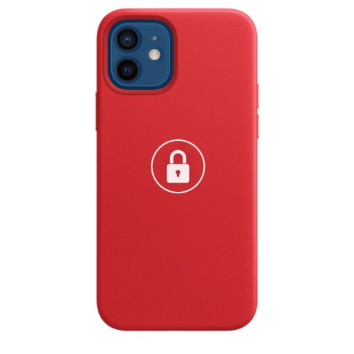 Dėklas "Silicone Case v2" skirtas iPhone 12 (12 Pro) / Red Product / su įpakavimu