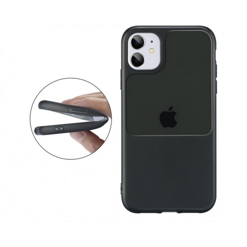 Dėklas "Protect Window Case" Samsung G996 S21 Plus juodas