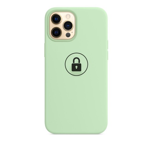 Dėklas "Silicone Case" skirtas iPhone 12 Mini / Pistachio / su įpakavimu