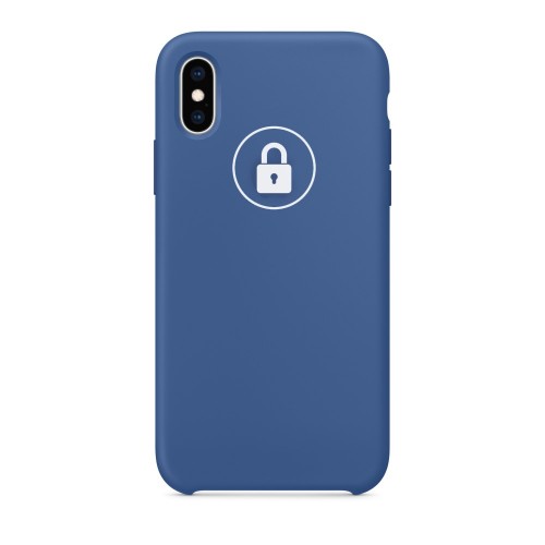 Dėklas "Silicone Case" skirtas iPhone XR / Delfi Blue / su įpakavimu