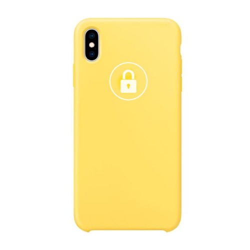 Dėklas "Silicone Case" skirtas iPhone Xs Max / Canary Yellow / su įpakavimu