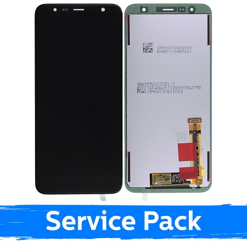 Ekranas skirtas Samsung J610 / J415 / J410 J6+ / J4+ 2018 juodas (Service Pack)