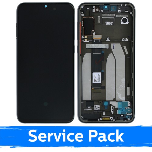 Ekranas skirtas Xiaomi Mi 9 SE su rėmeliu / Gray / (Service Pack)