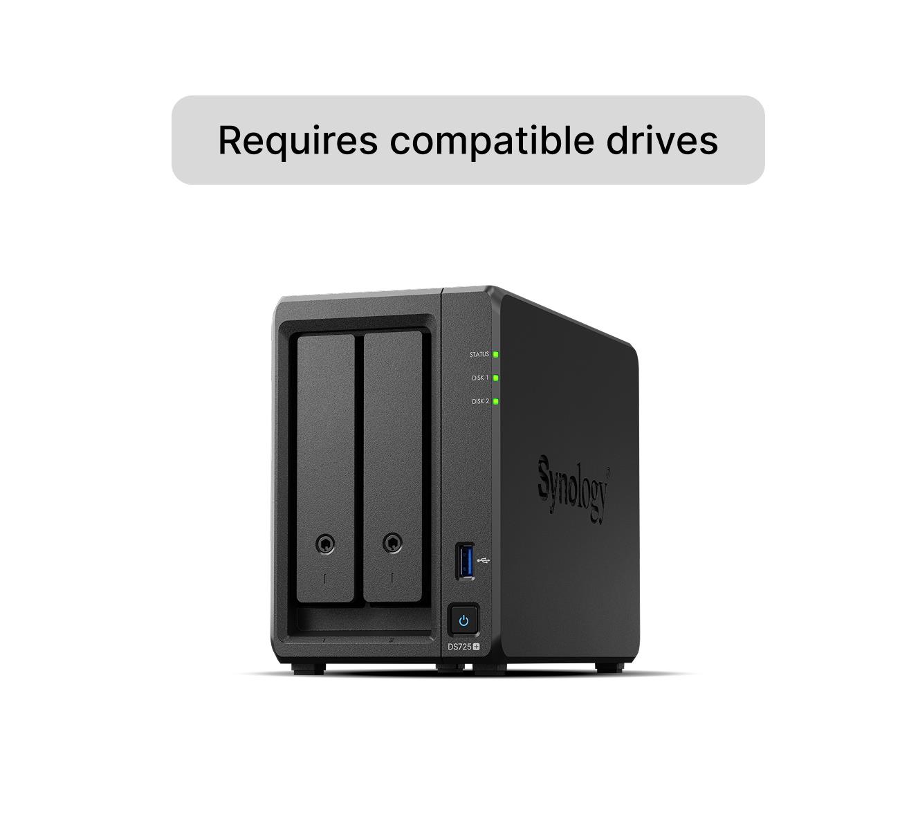 Tinklo saugykla SYNOLOGY DS725+ 2 vietų