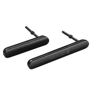 Šoniniai dangteliai juodi Sony E2303 Xperia M4 Aqua (microSD, SIM) ORG