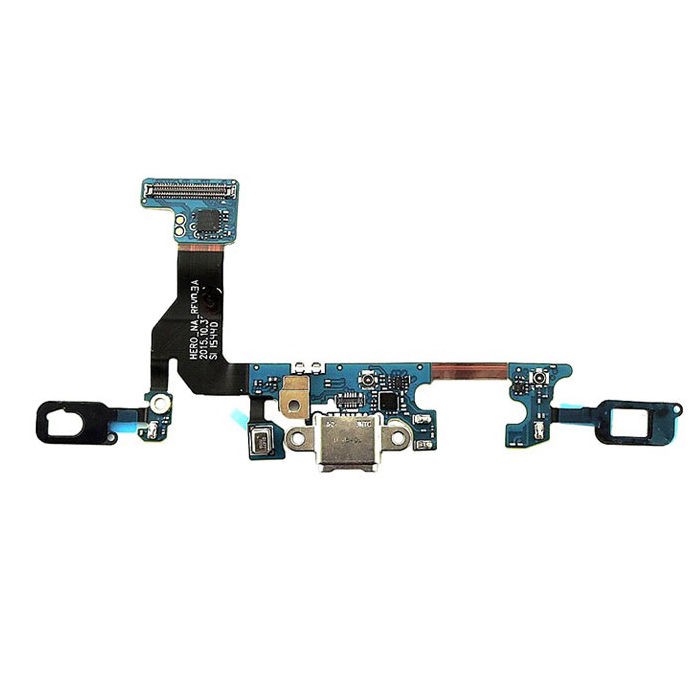 Lanksčioji jungtis Samsung G930F S7 su įkrovimo kontaktu, mikrofonu ir funkciniais mygtukais ORG