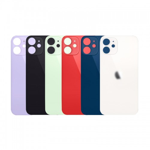 Galinis dangtelis skirtas iPhone 12 Mini / White / (Bigger camera hole version) / OEM