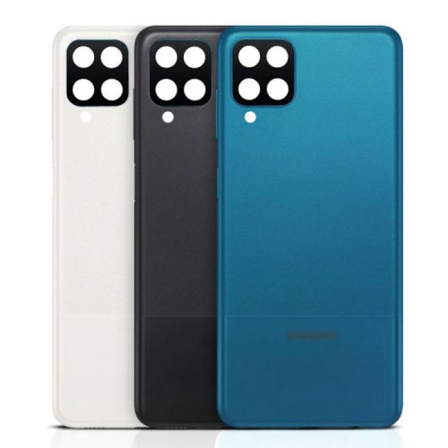 Galinis dangtelis skirtas Samsung A125 A12 / White / (su kameros stikliuku) HQ